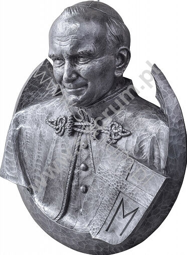 Medalion Ojca Świętego Jana Pawła II 660S  70x80cm (płaskorzeźba)