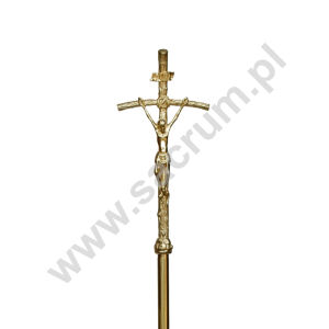 Krzyż procesyjny z podstawą, wysokość 197 cm