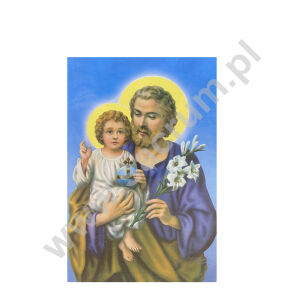 Obrazki / pocztówki 10x15 cm ze św. Józefem, 100 szt. Nr 002