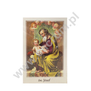 Obrazki / pocztówki 10x15 cm, ze św. Józefem, 100 szt. Nr 005