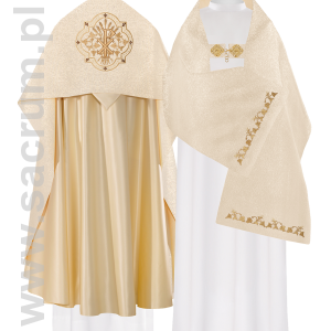 Welon liturgiczny z symbolem PX, KWL/025/10/37 50*270 ZŁOTY