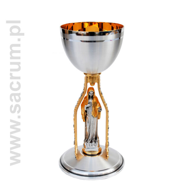 Kielich złocony 04-002M / MEDJUGORIE, h=25 cm