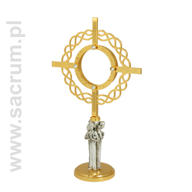 Minimonstrancja złocona 03-2532a, wysokość 30 cm