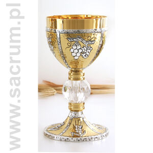 Kielich złocony 03-800/A Bic,  wysokość 19cm
