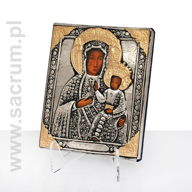 Ikona z metaloplastyki,  43-011 wymiar 12X15 cm