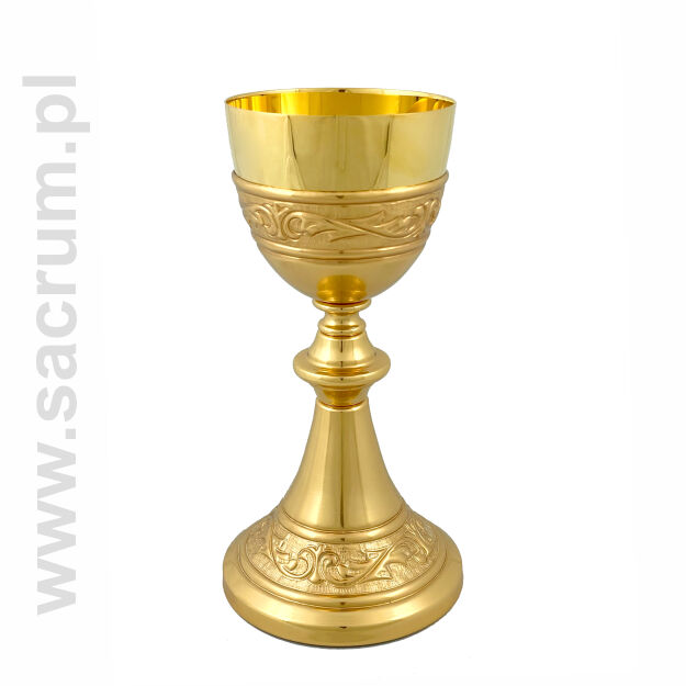 Kielich złocony 19-s076, wysokość 22 cm