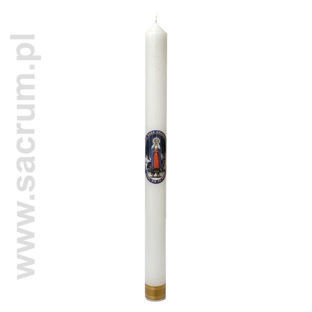 Świeca gromniczna 2G parafinowa biała, wysokość 40 cm, średnica 3 cm