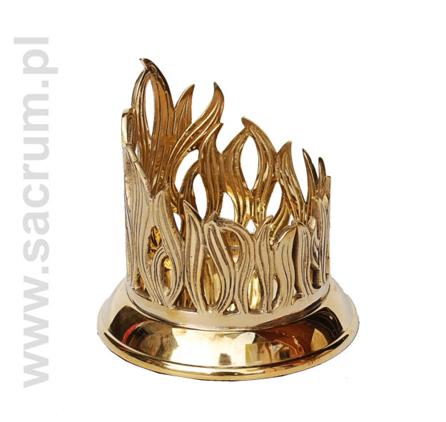 Lichtarz mosiężny 10-517, średnica 7 cm