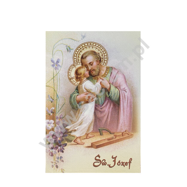 Obrazki / pocztówki 10x15 cm ze św. Józefem, 100 szt. Nr 001