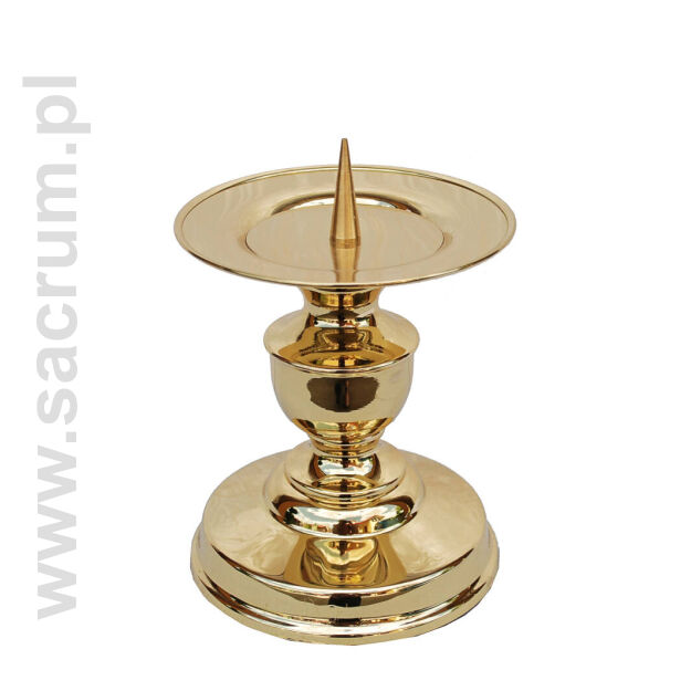 Lichtarz z blachy mosiężnej 03-210, wysokość 15 cm