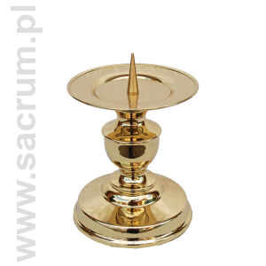 Lichtarz z blachy mosiężnej 03-210, wysokość 15 cm 