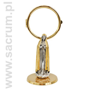 Minimonstrancja złocona  Fatimska, wysokość 19 cm, 04-FAT