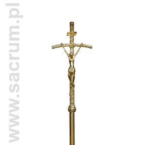 Krzyż procesyjny z podstawą, wysokość 197 cm