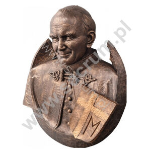 Medalion Ojca Świętego Jana Pawła II 660M  70x80cm (płaskorzeźba)