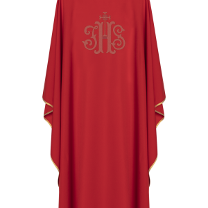 Ornat liturgiczny haftowany symbol IHS, KOR/210/02/12 CZERWONY