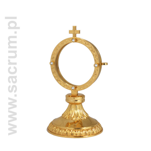 Minimonstrancja złocona 03-473 S, wysokość 17 cm