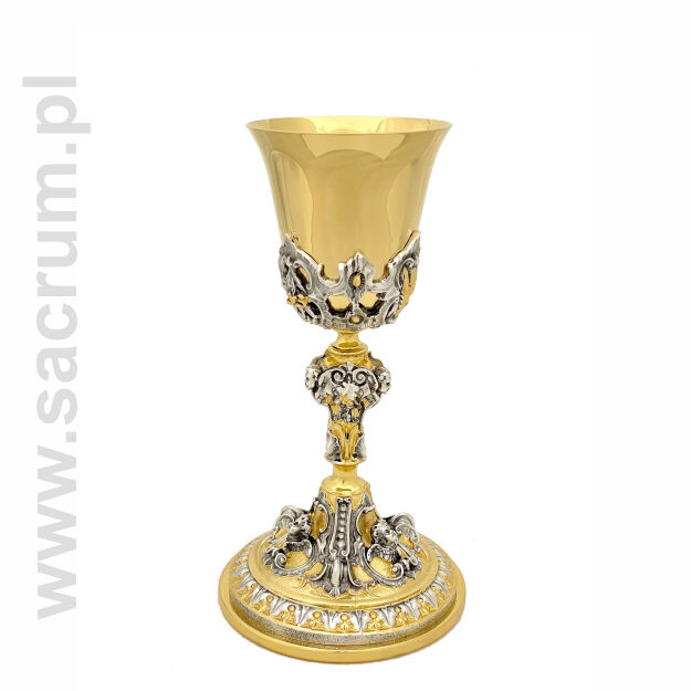 Kielich złocony bicolor 15-563, wysokość 23,5 cm