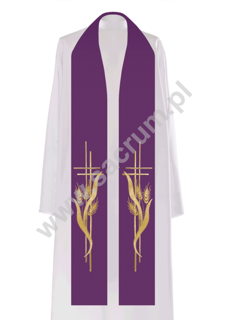 Stuła kapłańska haftowana 