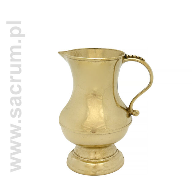 Dzbanek lavabo mosiężne,  wys.17 cm  02-289
