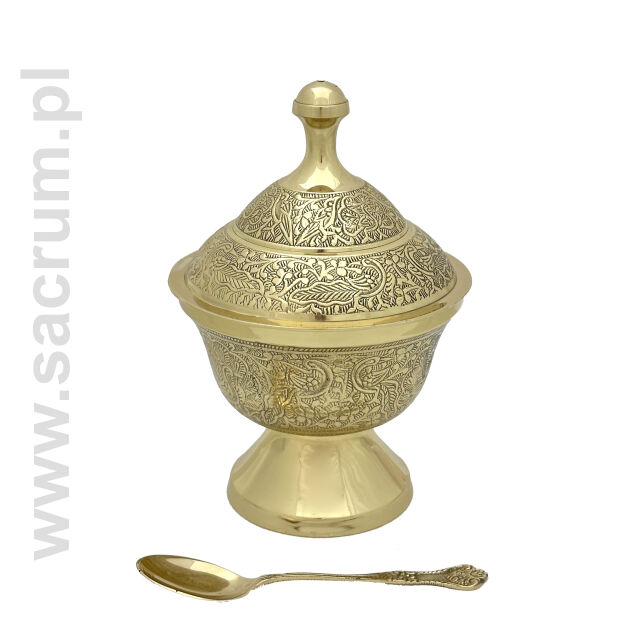 Łódka liturgiczna P165C, wysokość 19 cm