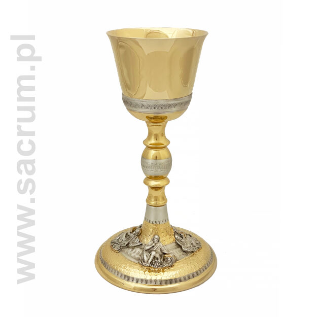 Kielich liturgiczny złocony 08-701, wysokość 24 cm