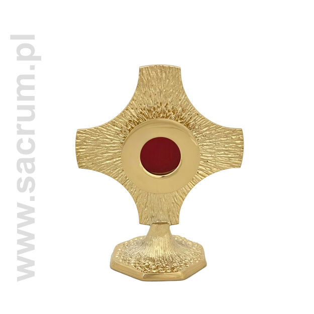 Relikwiarz złocony 47-0591A, wysokość 15 cm