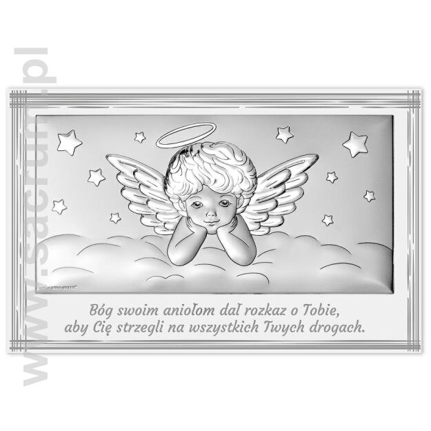 PANEL ANIOŁEK 6781W/2  rozmiar 15x8,5 CM