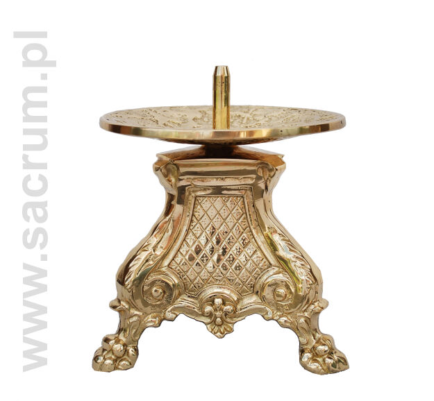 Lichtarz mosiężny 20-004, wysokość 14 cm