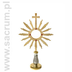 Minimonstrancja złocona 03-2545, wysokość 20 cm