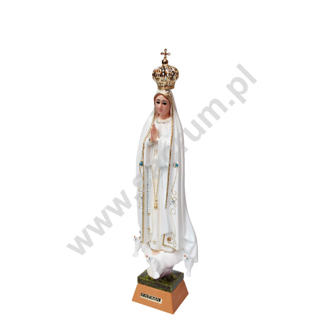 Oryginalna figura Matki Bożej Fatimskiej z Portugalii ze szklanymi oczami, wysokość 25 cm 1033