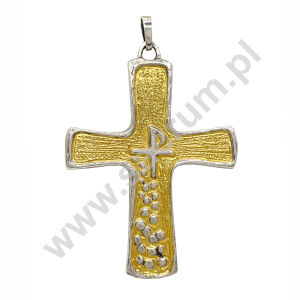 Krzyż pektoralny złocony 04-4008, wymiary 10x8 cm