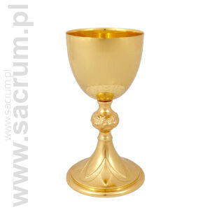 kielich złocony 19-079, wysokość 18 cm