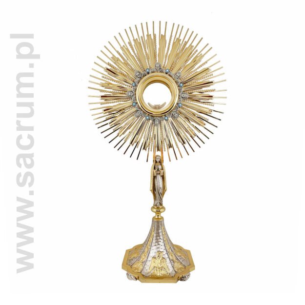 Monstrancja złocona 08-580/1, wysokość 66 cm