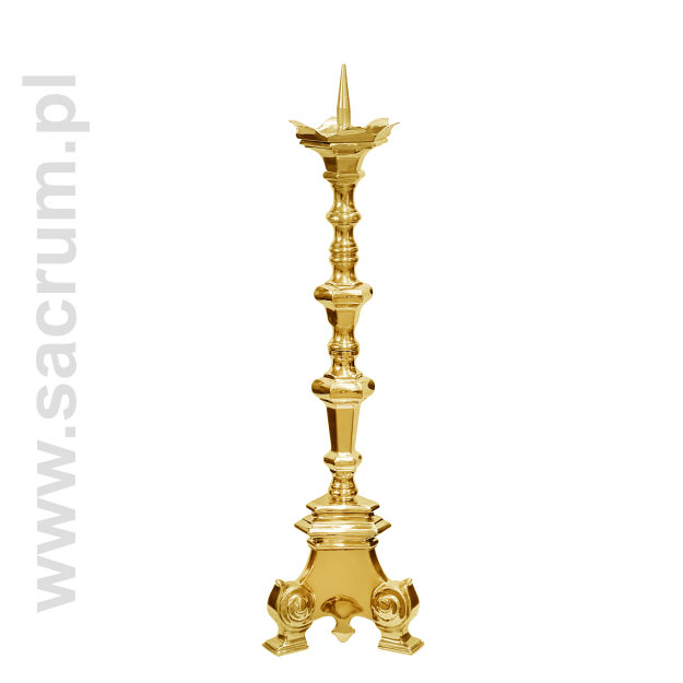 Lichtarz mosiężny 01-1206, wysokość 80 cm