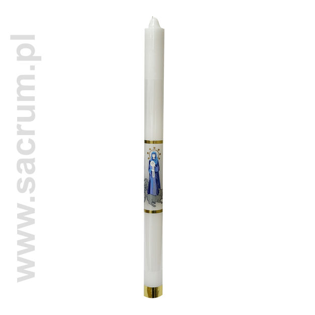 Świeca gromniczna 0,33 parafinowa biała, wysokość 44 cm, średnica 3 cm