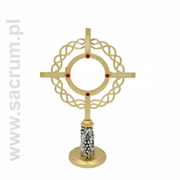 Minimonstrancja złocona 03-2551, wysokość 27 cm