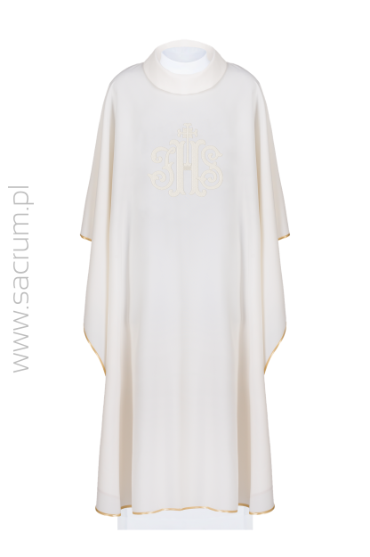 Ornat liturgiczny haftowany symbol IHS, KOR/210/05/12 EKRI