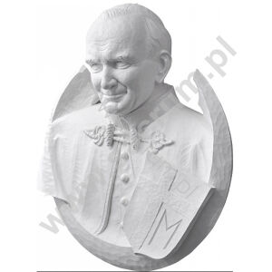 Medalion Ojca Świętego Jana Pawła II 660B  70x80cm  (płaskorzeźba)