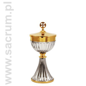 Puszka  złocona 07-c746, wysokość 14 cm