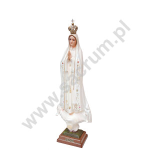 Oryginalna figura Matki Bożej Fatimskiej z Portugalii ze szklanymi oczami 1035, wysokość 50 cm
