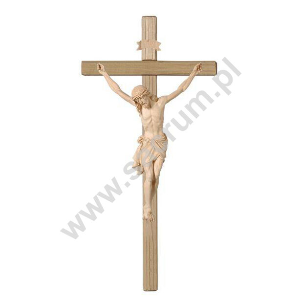 Drewniany Korpus Chrystusa na Krzyżu 32-721000 (natural) - różne wielkości 