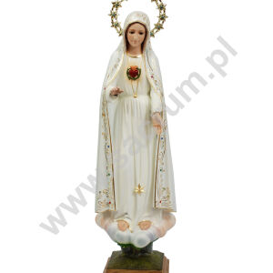 Oryginalna figura Matki Bożej Fatimskiej Serce z Portugalii ze szklanymi oczami 3060, wysokość 68 cm