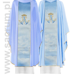 Ornat Maryjny z pasem sublimowanym i haftowanym HA7020/06
