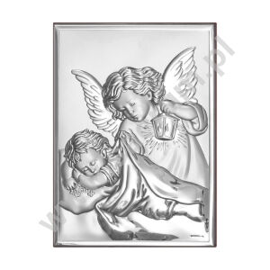 Obrazek srebrny - Anioł Stróż 29-6325 - różne rozmiary