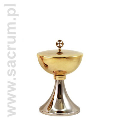 Puszka  złocona 07-c614, wysokośc 16 cm