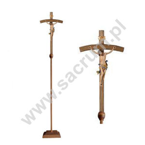 Krzyż procesyjny drewniany 32-709101 kolor