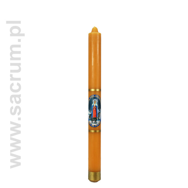 Świeca gromniczna 0,24 wosk z dodatkiem parafiny, wysokość 36 cm, średnica 3 cm