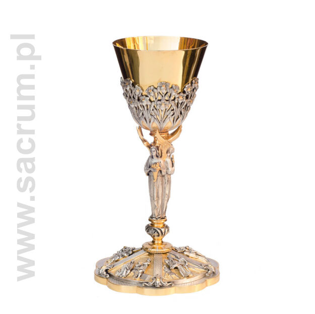 Kielich złocony 04-884 ze srebra, pozłacany