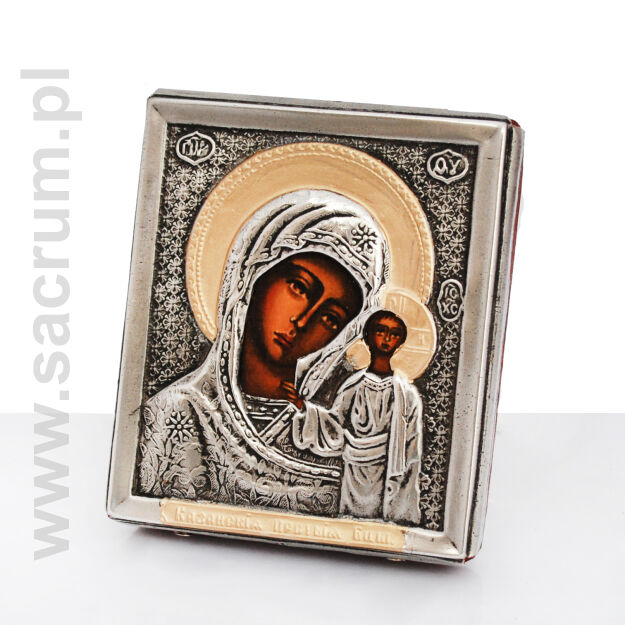 Ikona z metaloplastyki,  43-021 wymiar 6x7 cm
