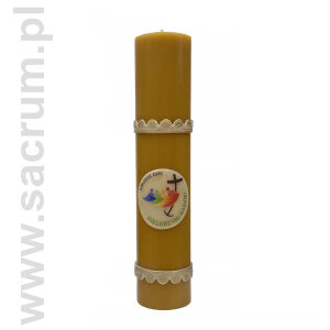 Świeca JUBILEUSZOWA woskowo-parafinowa , wysokość 40 cm